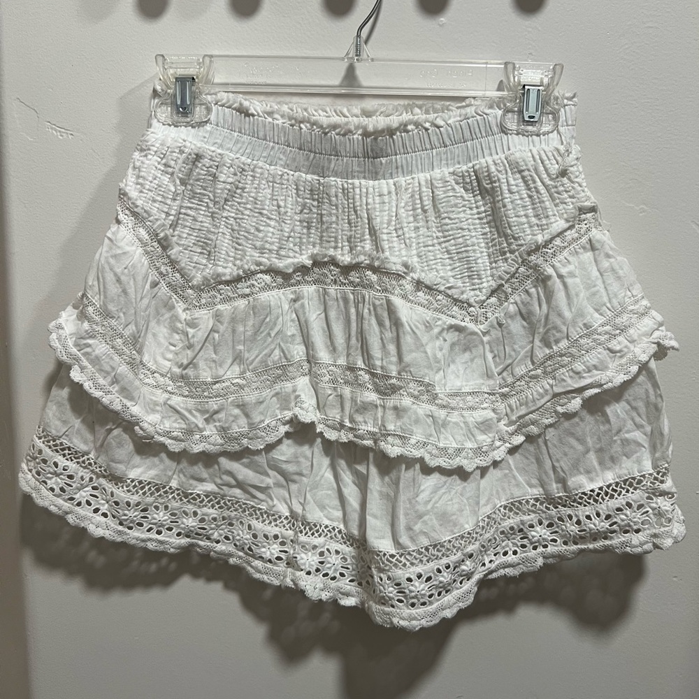 Love Shack Fancy Skirt, White (size XS)